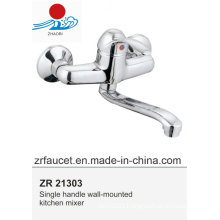 Single Handle Wall Mounted Kitchen Mixer Faucet